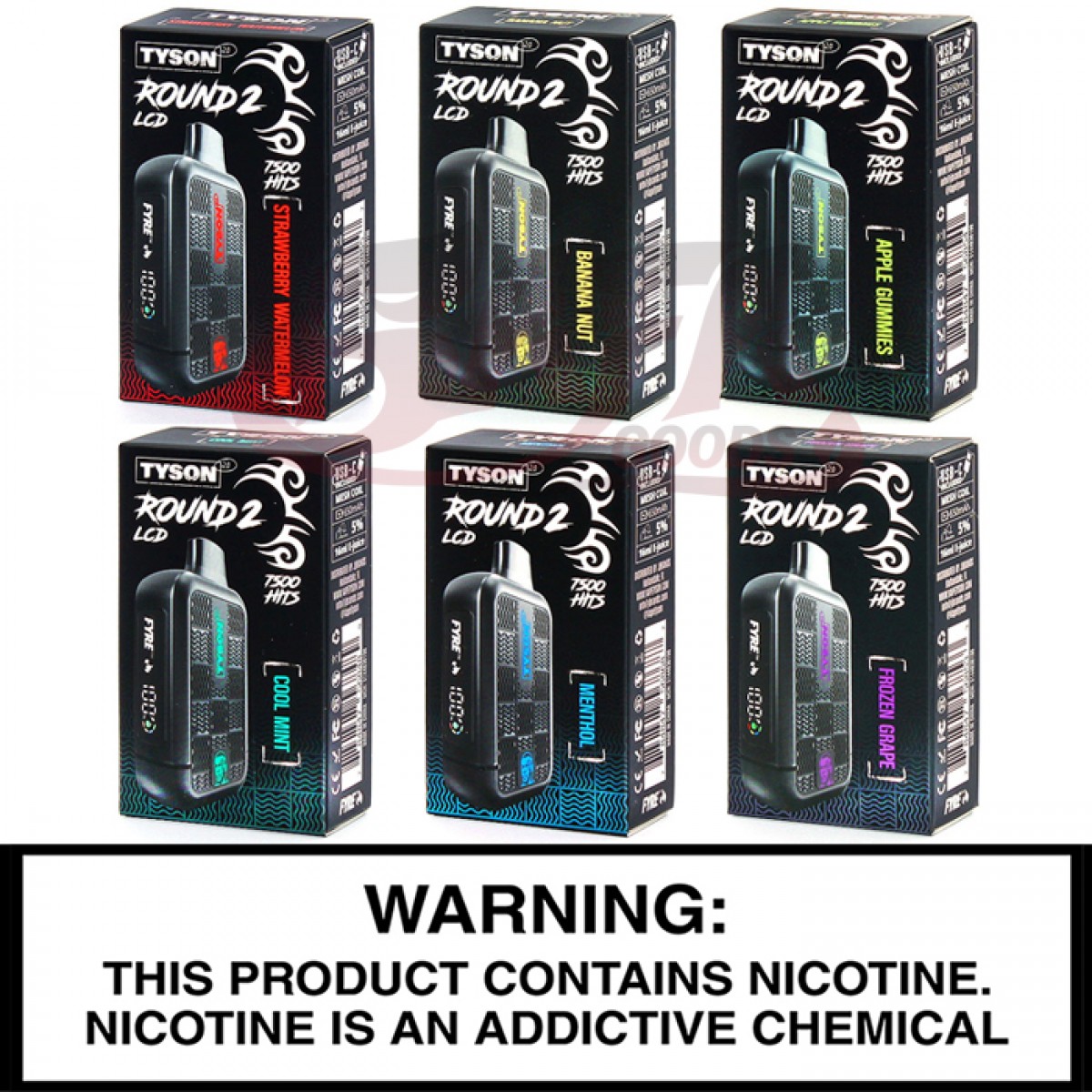 Tyson 2.0 Round Two Disposable Vapes (10PC)